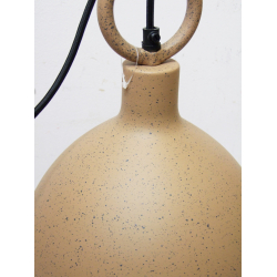 Lampa wisząca metalowa  Wabi Sabi z ozdobnym trzonem